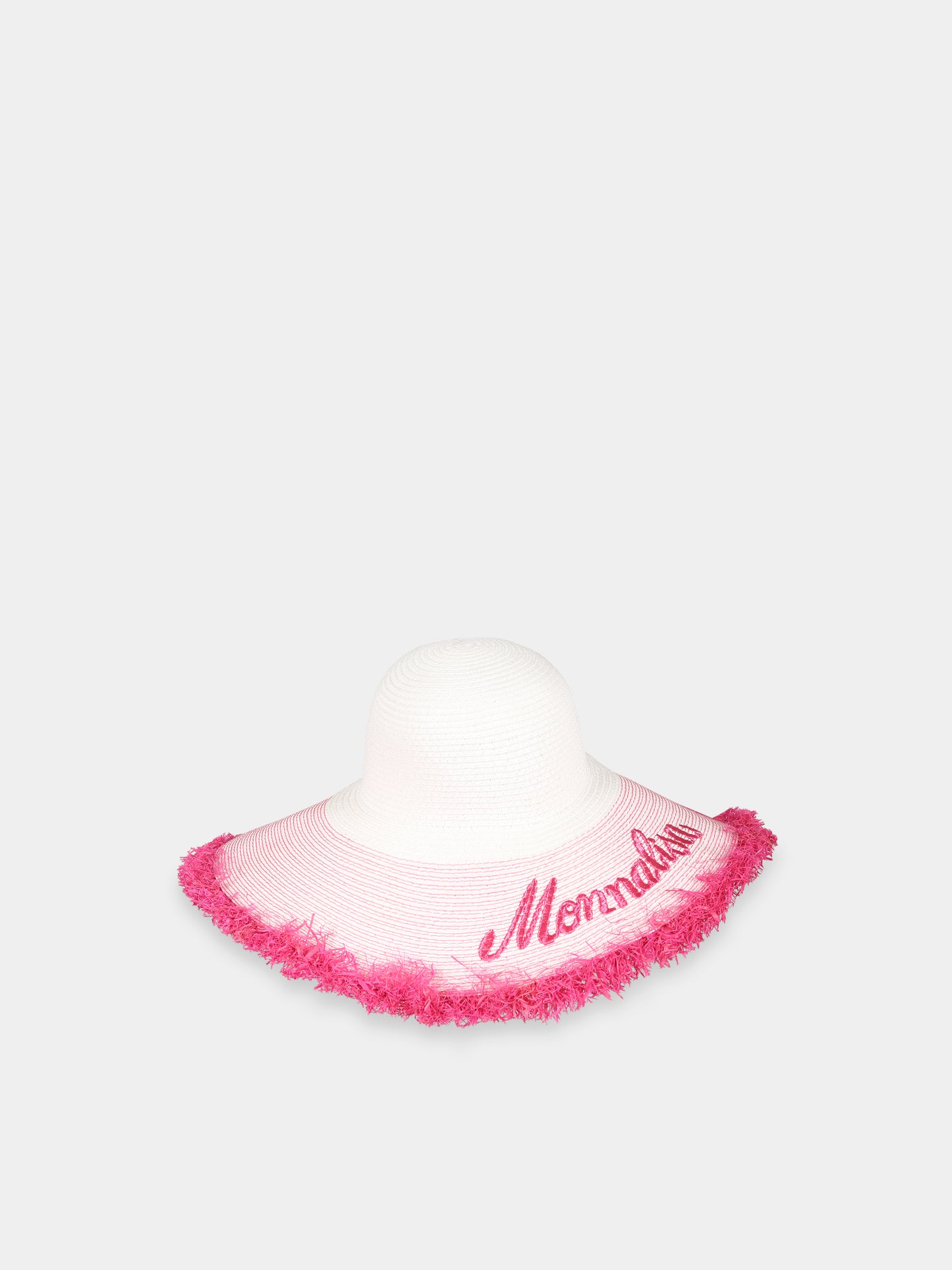 Cappello bianco per bambina con logo,Monnalisa,19A079 1749 9993