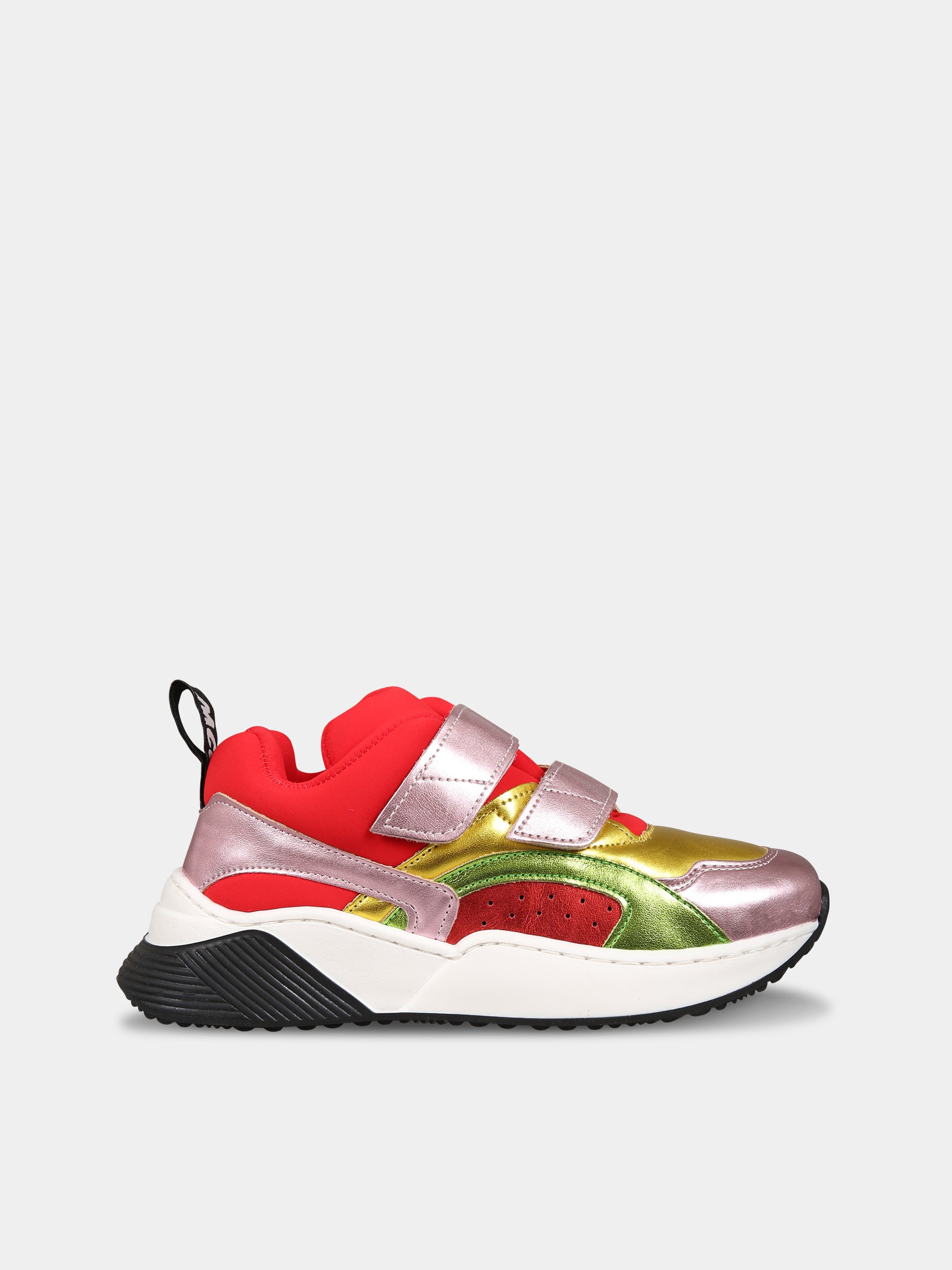 Sneakers multicolor per bambina con logo,Stella Mccartney Kids,8R0D96 Z0708 999