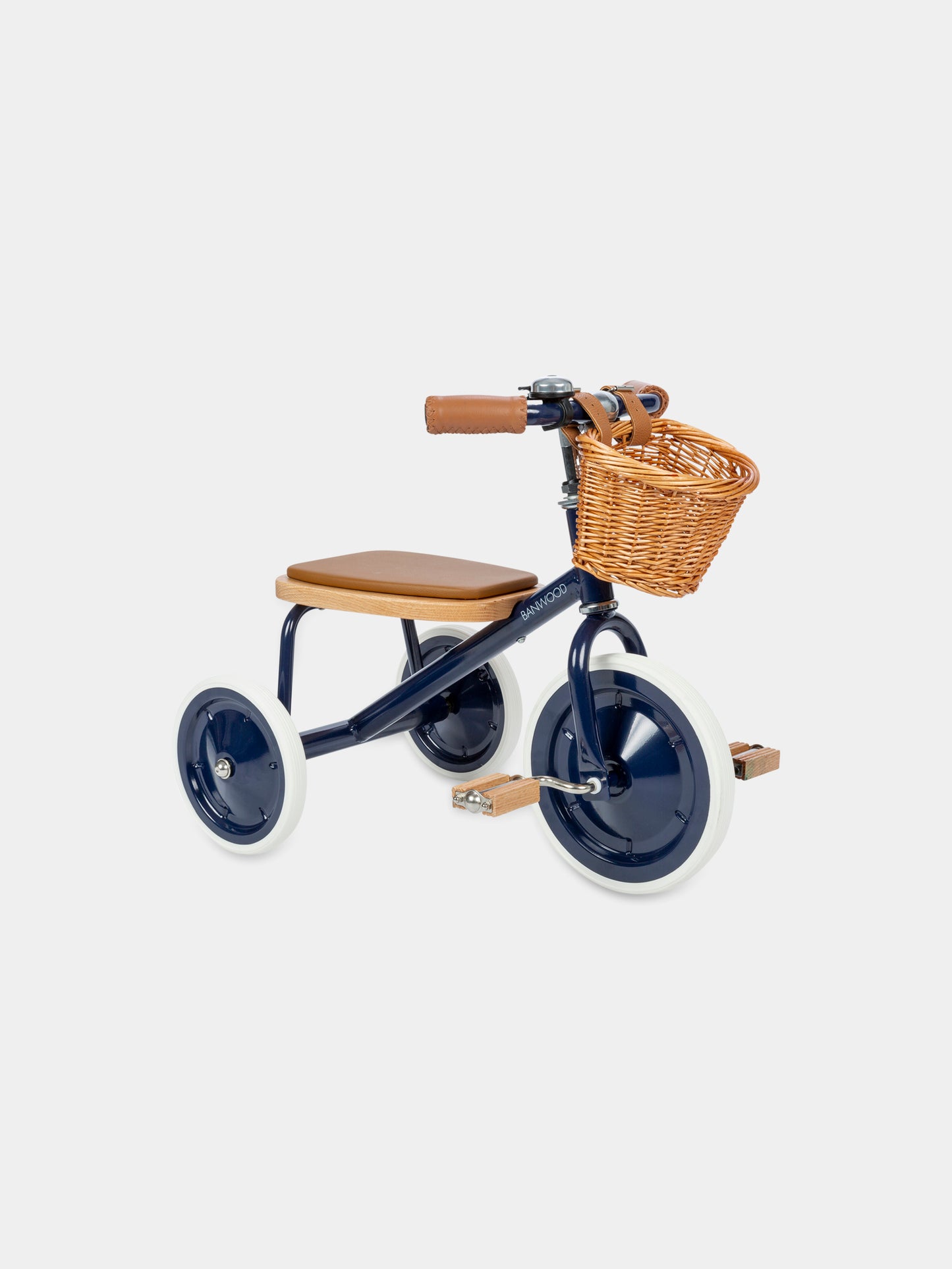 Triciclo blu per bambini con logo,Banwood,BW TRIKE NAVY