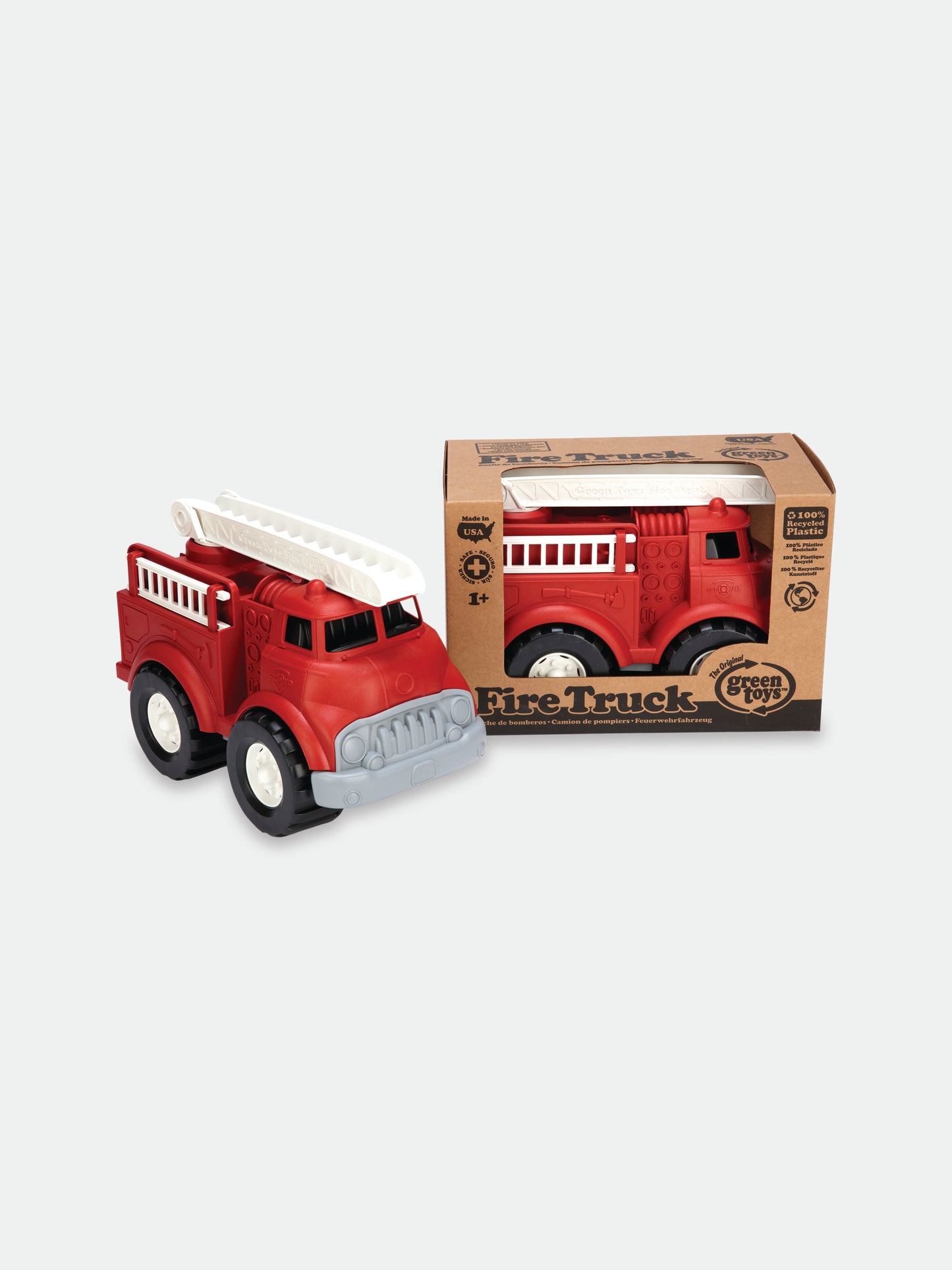 Camion dei pompieri rosso per bambini,Green Toys,GTFTK01R