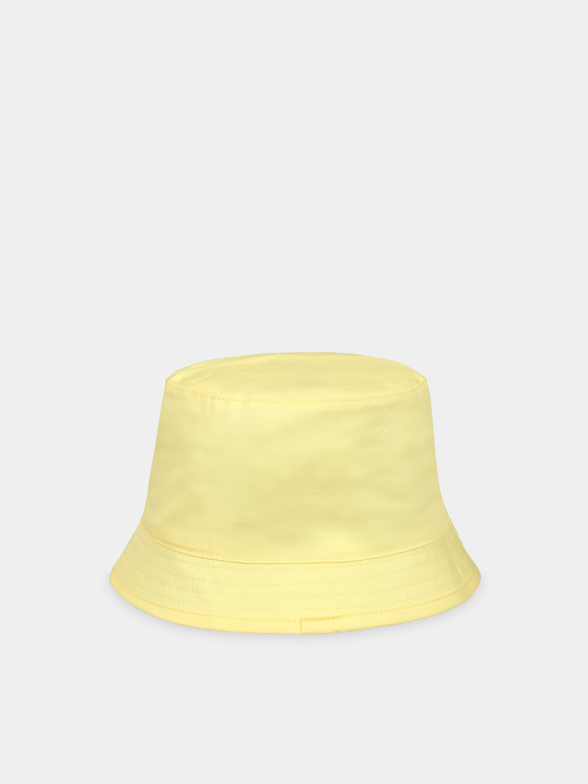 Cloche gialla per neonati con Teddy Bear e logo,Moschino Kids,MMX04A LMA01 50230