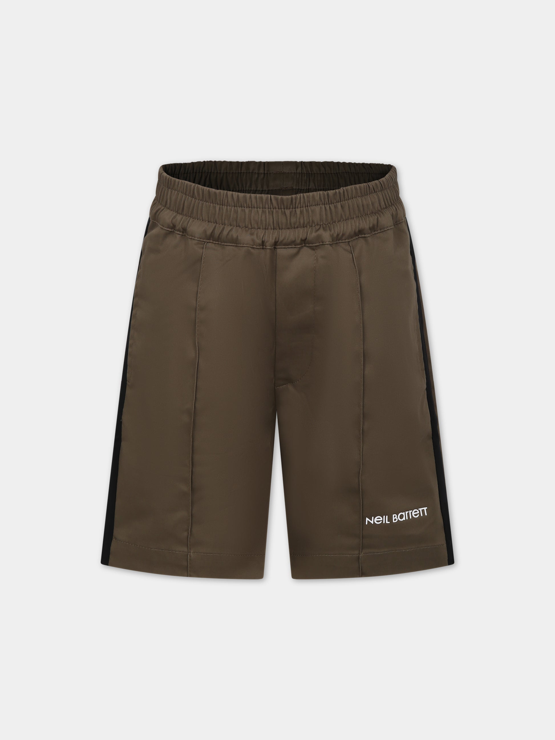 Shorts sportivo verde per bambino,Neil Barrett Kids,033614 082