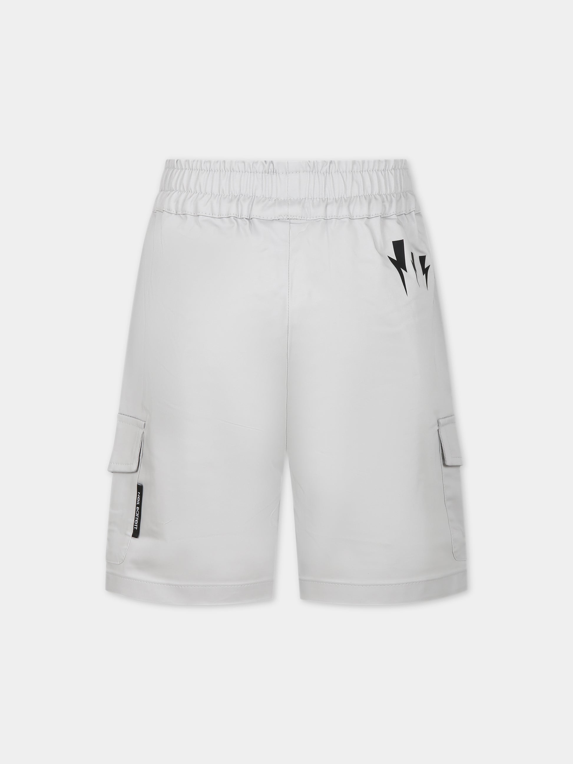 Shorts sportivo grigio per bambino,Neil Barrett Kids,033650 005
