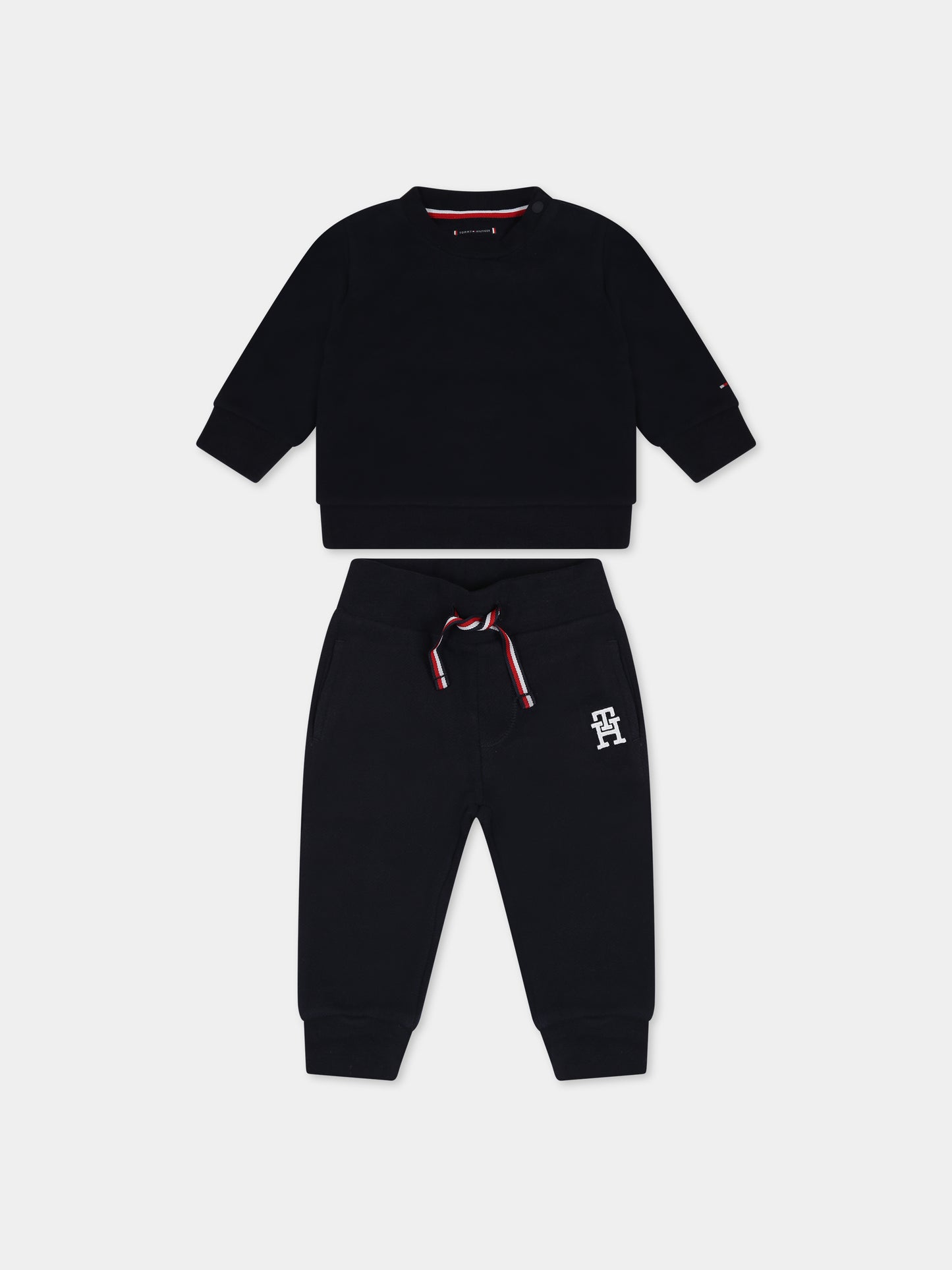 Completo blu per neonato con logo,Tommy Hilfiger Junior,KN0KN01688 DW5