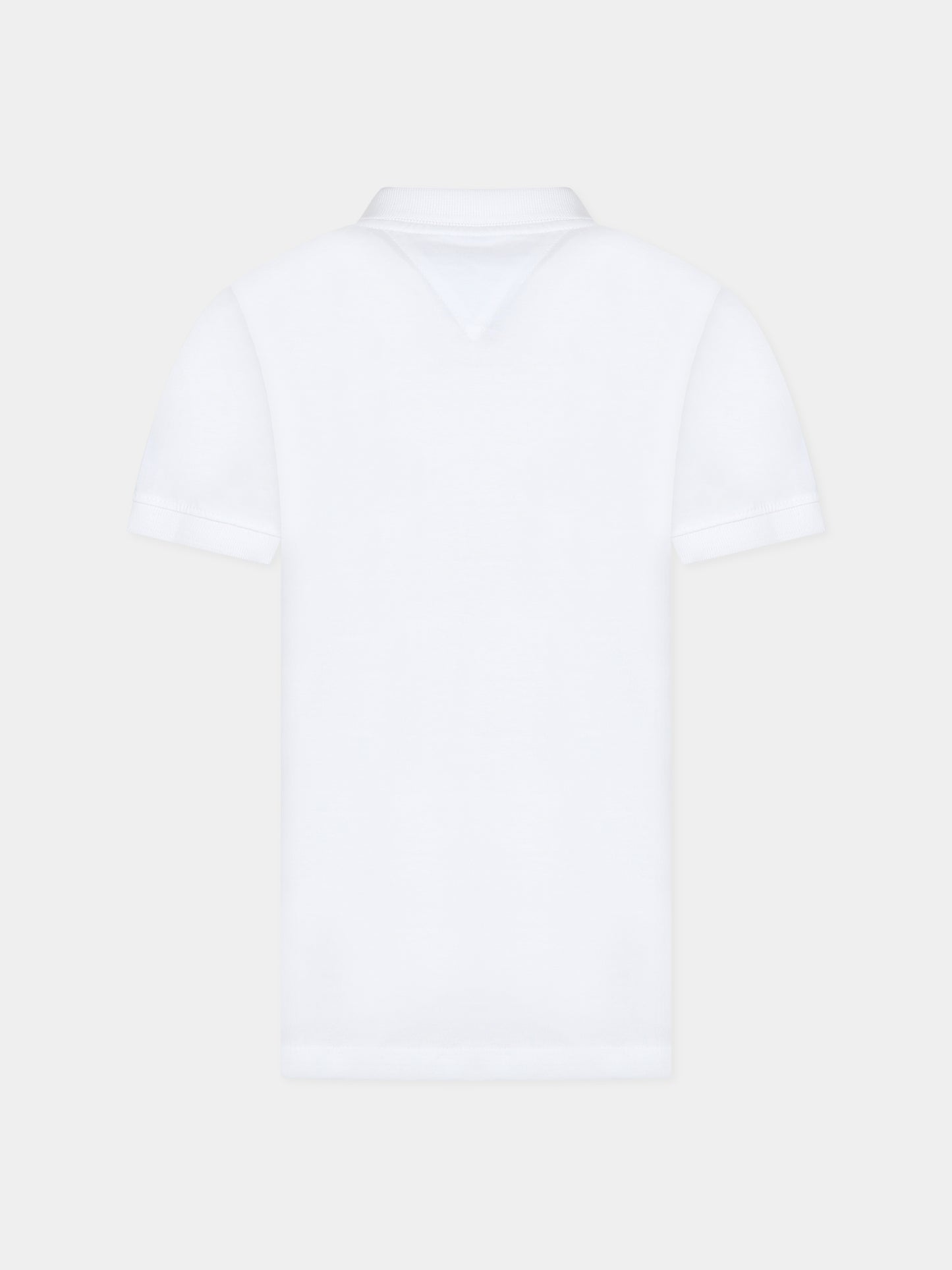 T-shirt bianca per bambino con logo,Tommy Hilfiger Junior,KB0KB08157 YBR