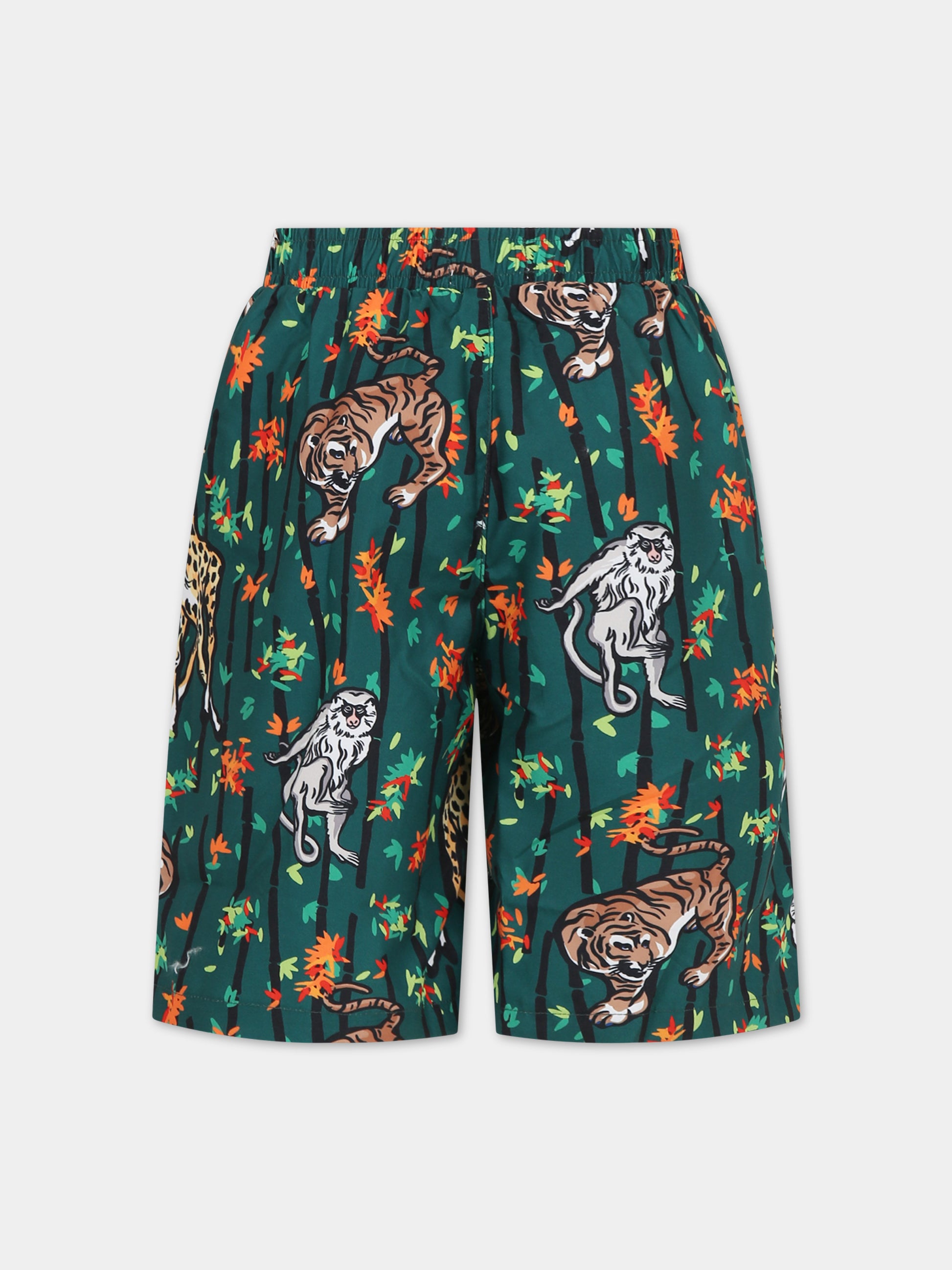 Boxer mare verde per bambino con,Kenzo Kids,K24316 678