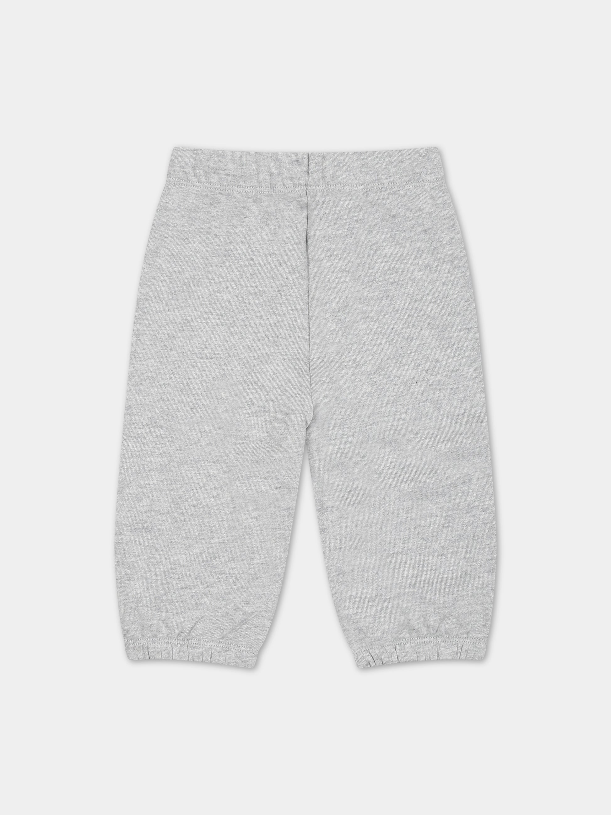 Pantaloni grigi per neonato con creste,Stella Mccartney Kids,TS6570 Z0499 904