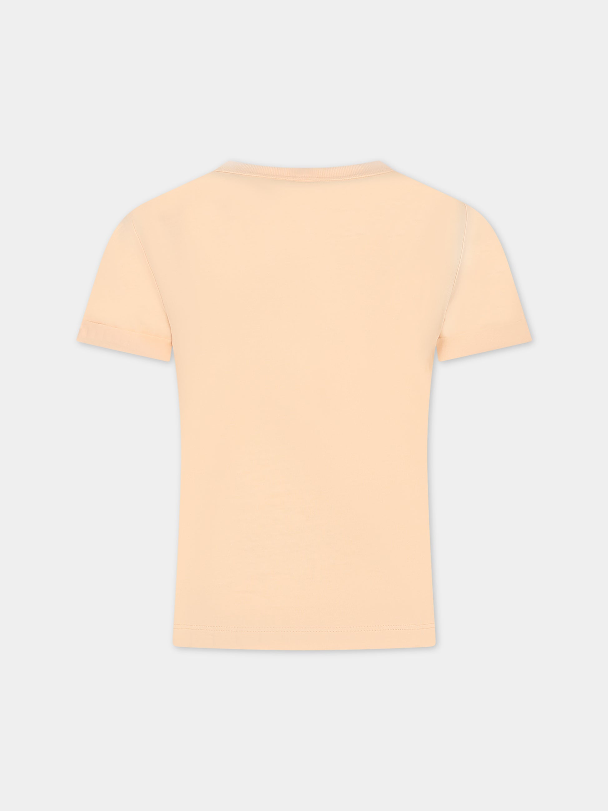 T-shirt rosa per bambina con logo e stampa,Stella Mccartney Kids,TS8A11 Z0434 504